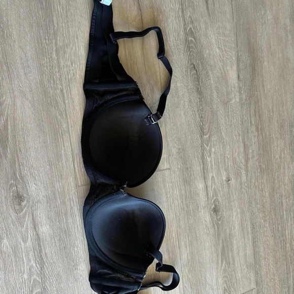 Auden Black Lace Trim Push-Up Bra - Picture 3 of 4